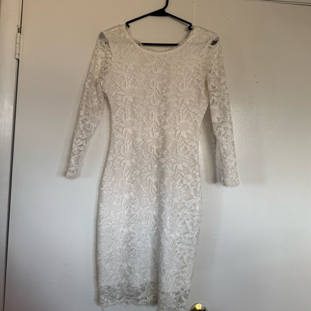 white dress